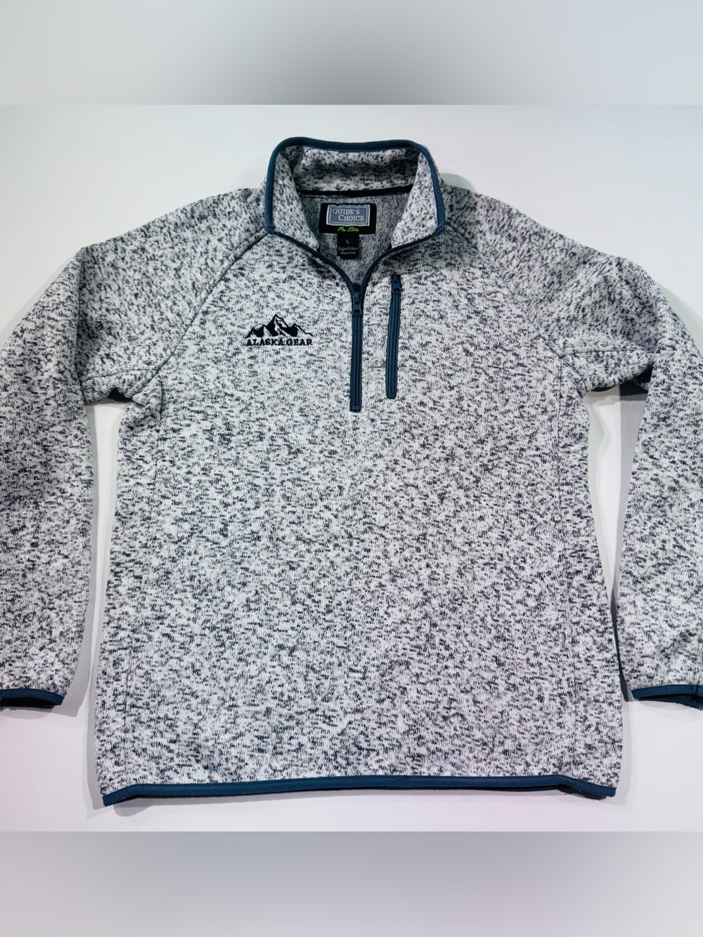 Guide’s Choice Pro Elite Fleece Pullover Sweater 1/4 Zip, Alaska Gear, Size L